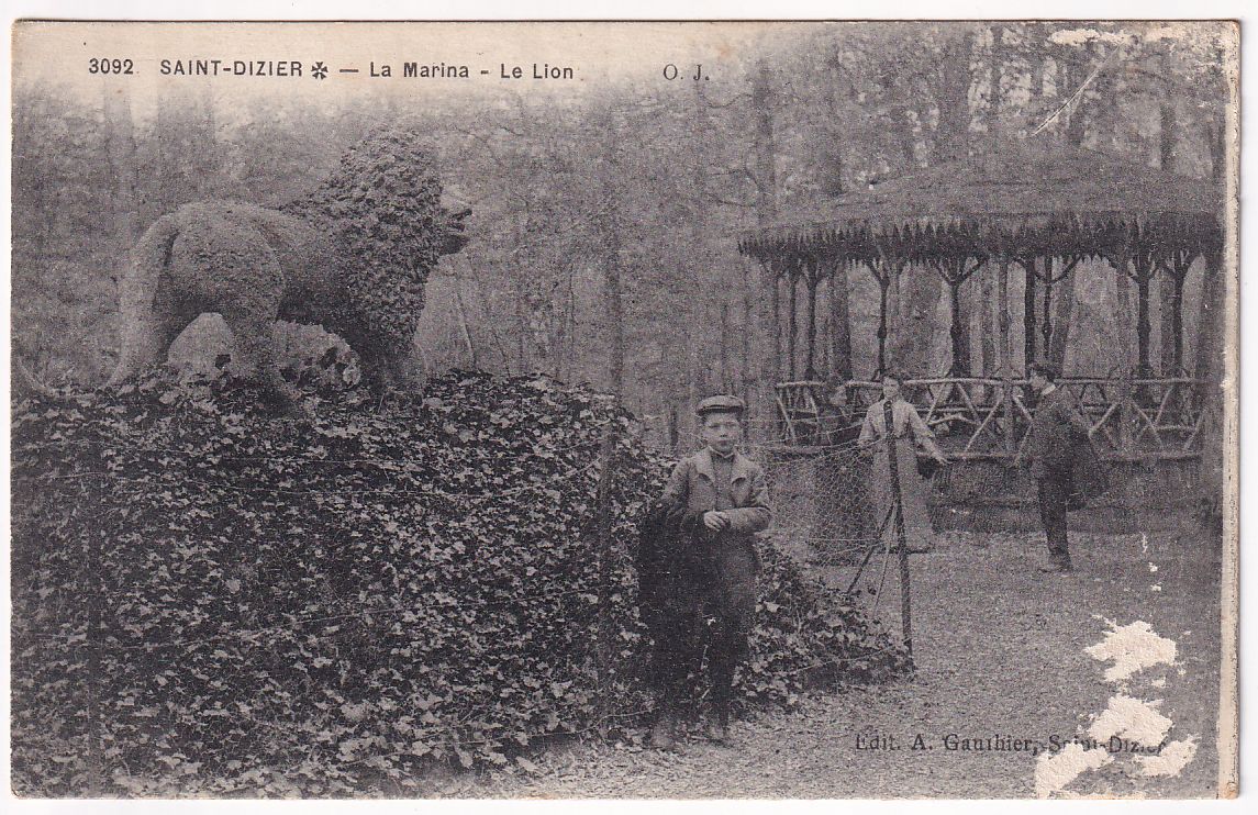 CARTE POSTALE SAINT DIZIER LA MARINA LE LION