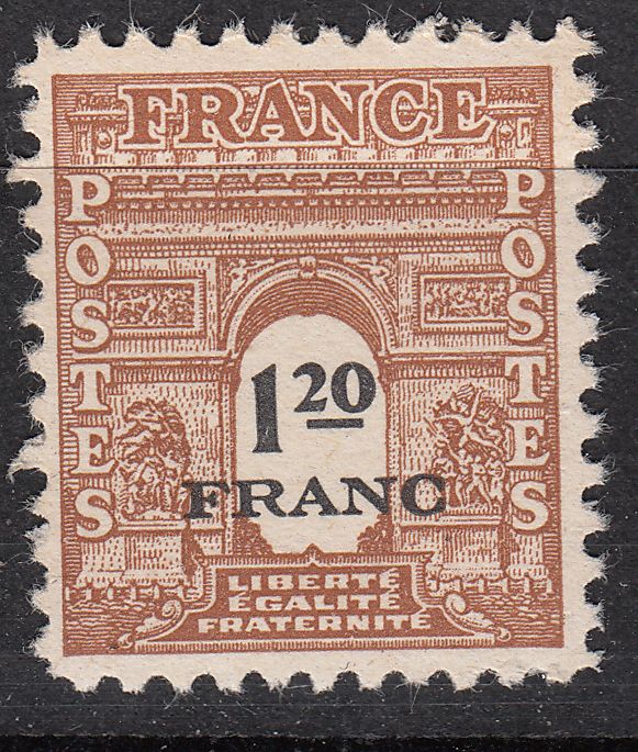 TIMBRE FRANCE NEUF N° 707 Type Arc de Triomphe de 1944