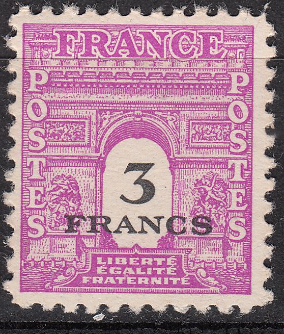 TIMBRE FRANCE NEUF N° 711 Type Arc de Triomphe de 1944