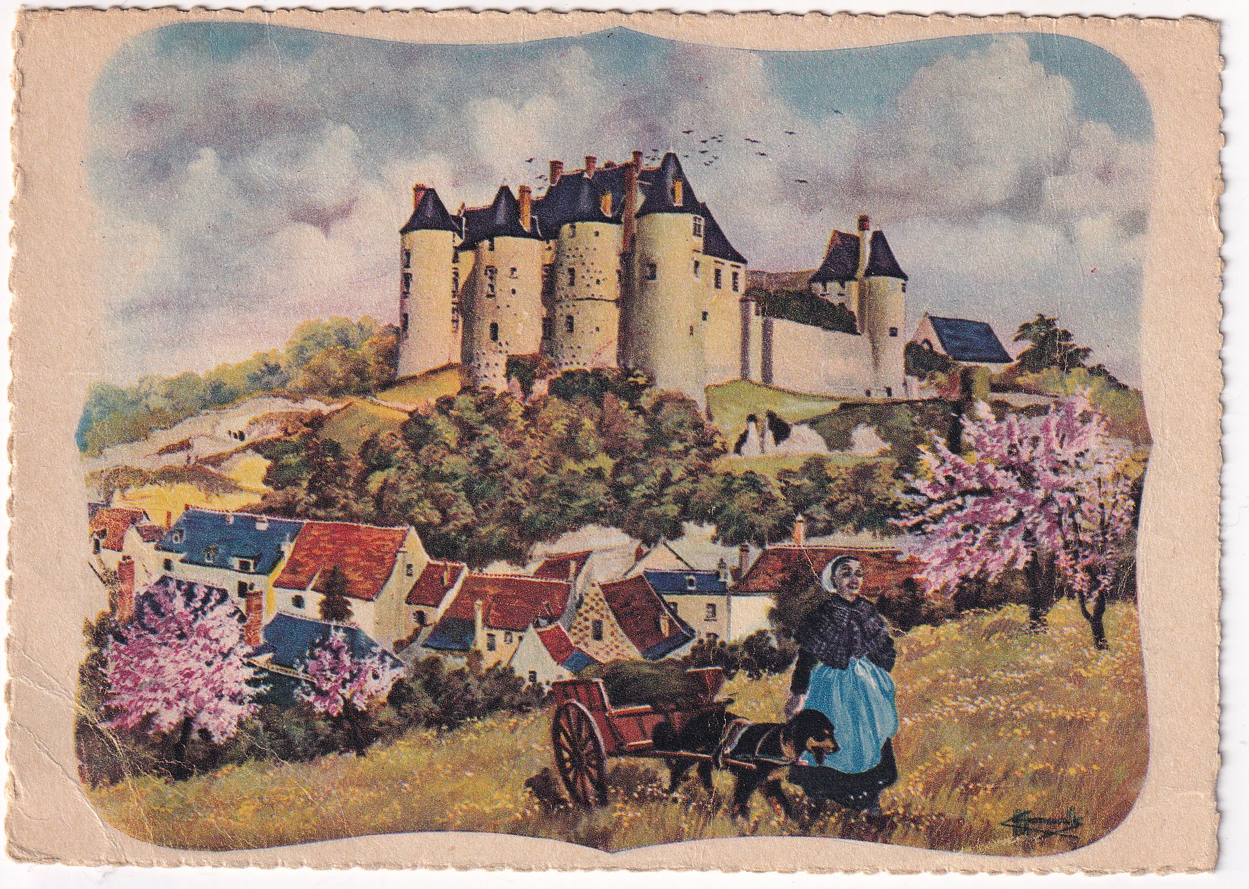 Carte postale Châteaux de la Loire Luynes éditions Gaby