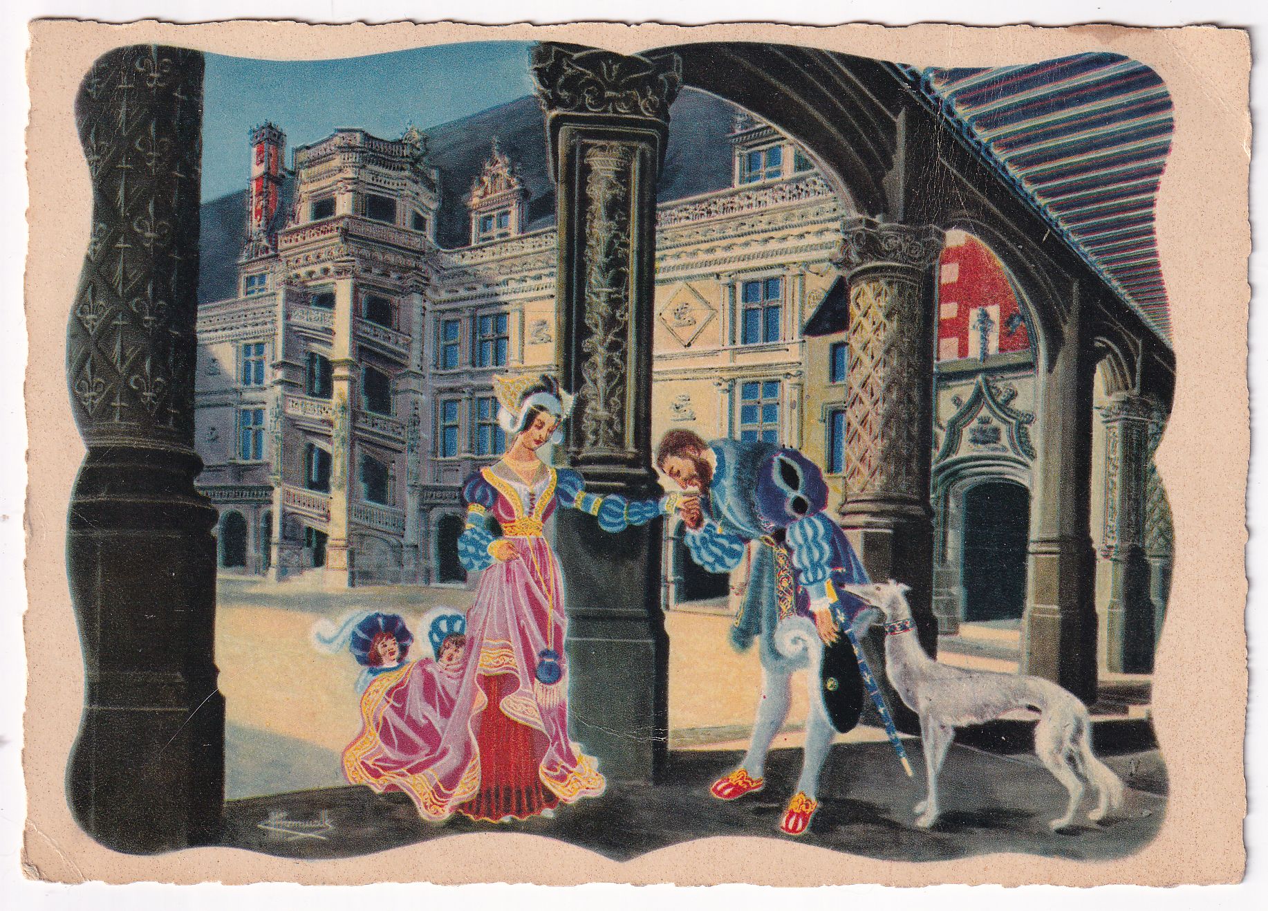 Carte postale Châteaux de la Loire Blois éditions Gaby