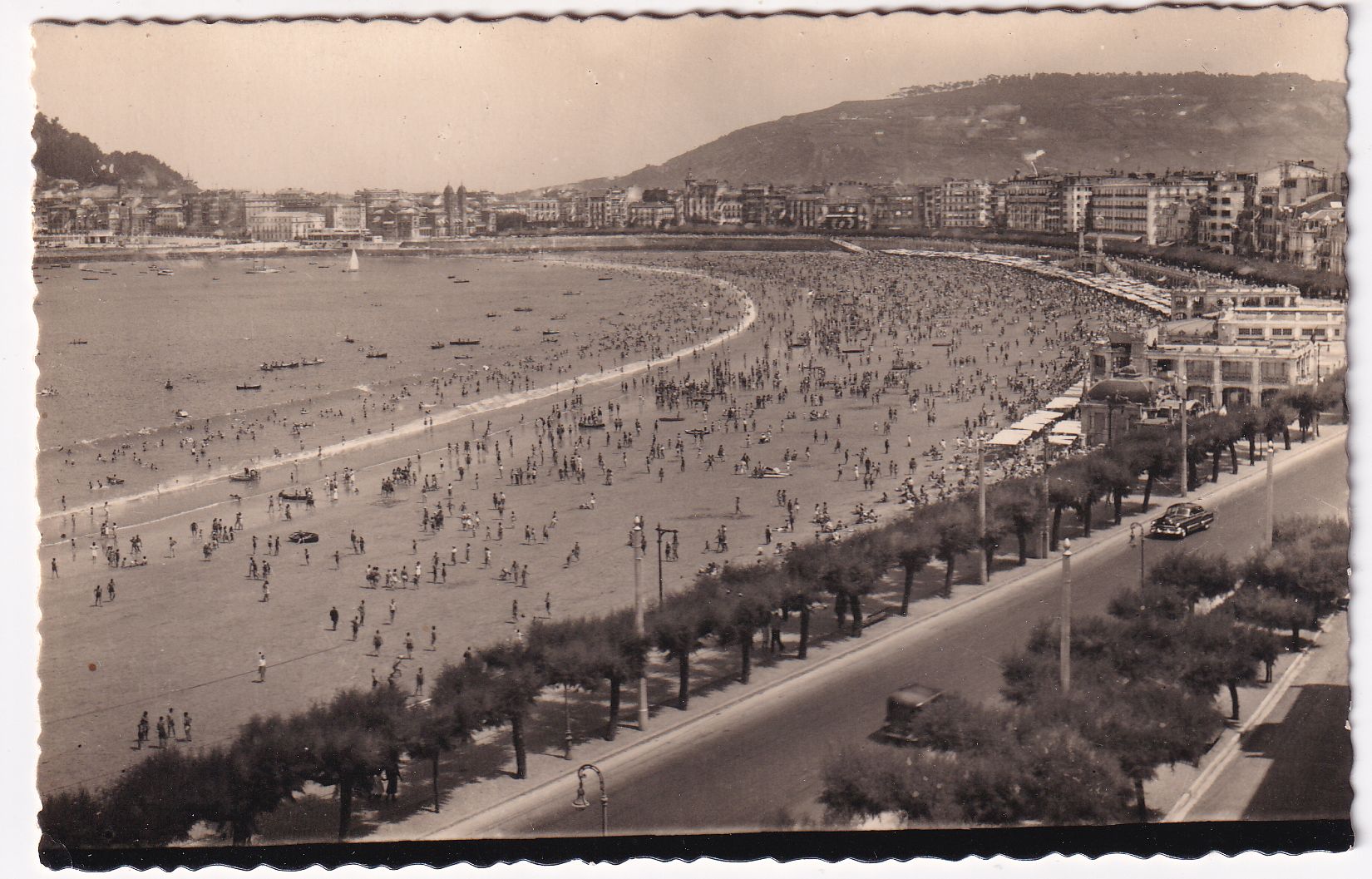 Carte Postale Espagne San Sebastian plage de la Concha