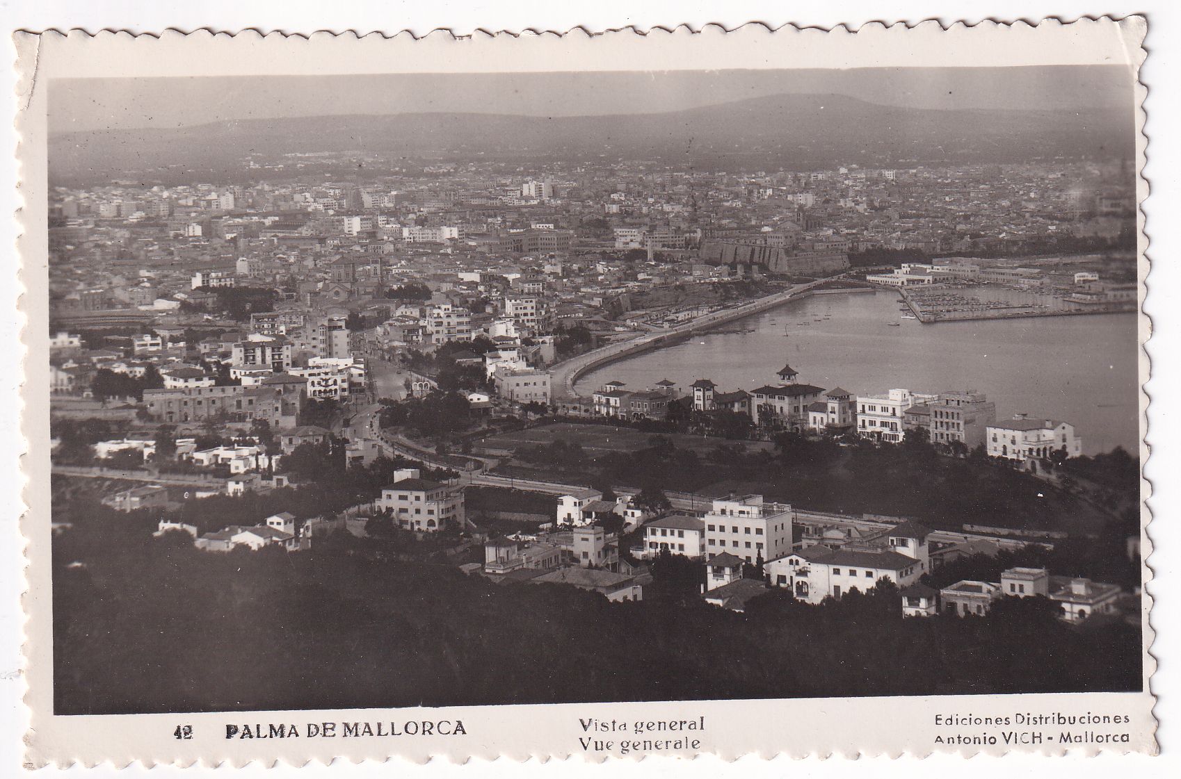 Carte Postale Espagne Mallorca Palma vue generale