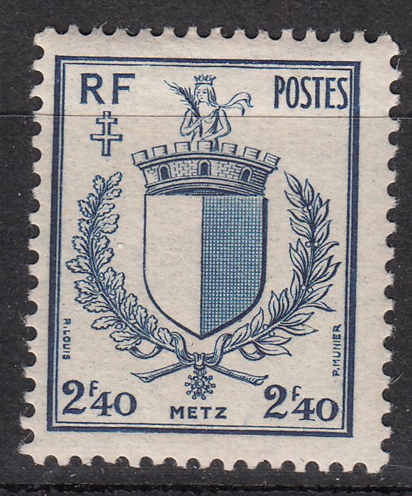 FRANCE TIMBRE NEUF N° 734 Libération de Metz armoirie