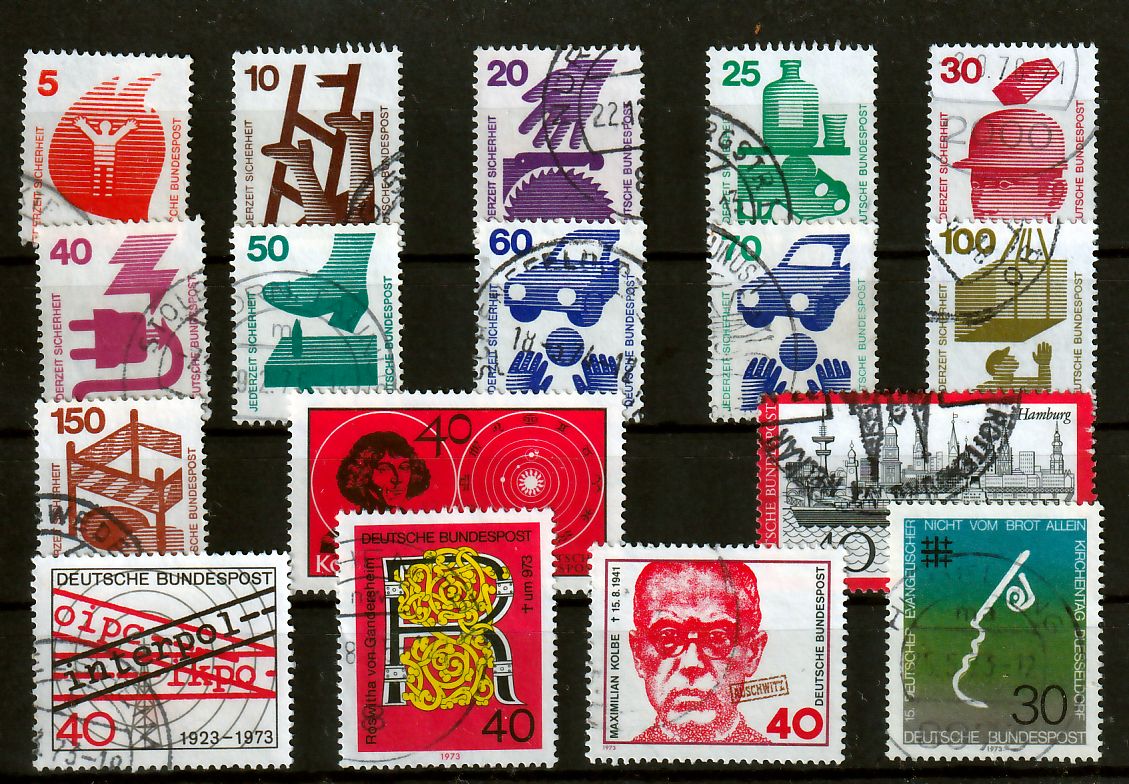 Lot de timbres Allemagne divers sujets