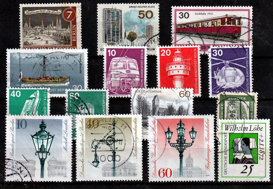 Lot de timbres Allemagne divers sujets