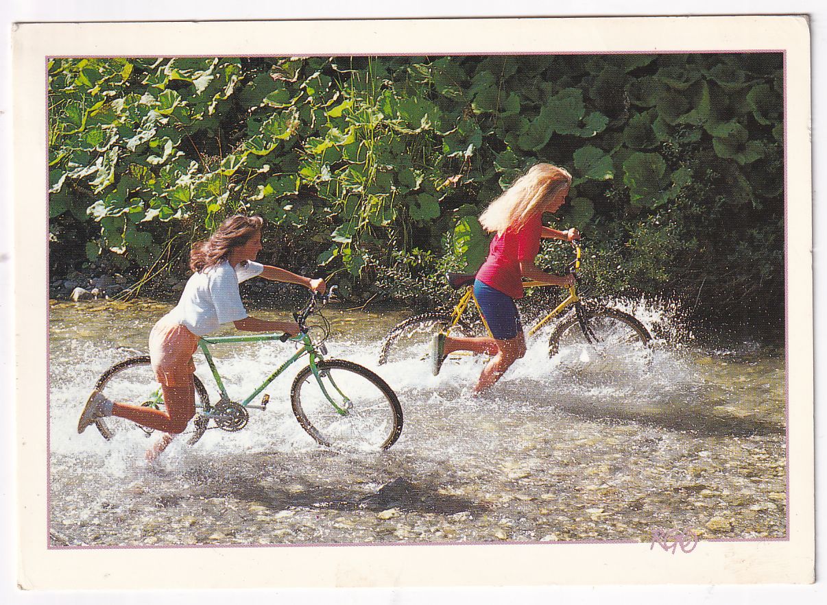 Carte Postale vélo tout terrain VTT