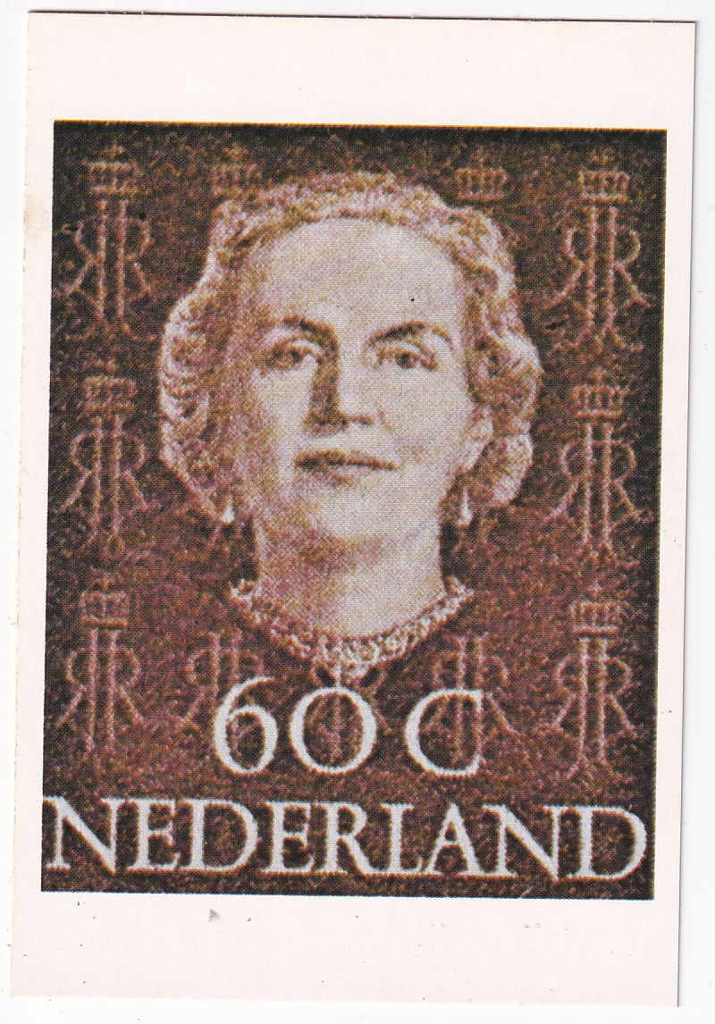 Carte Postale représentant le timbre pays bas n° 523