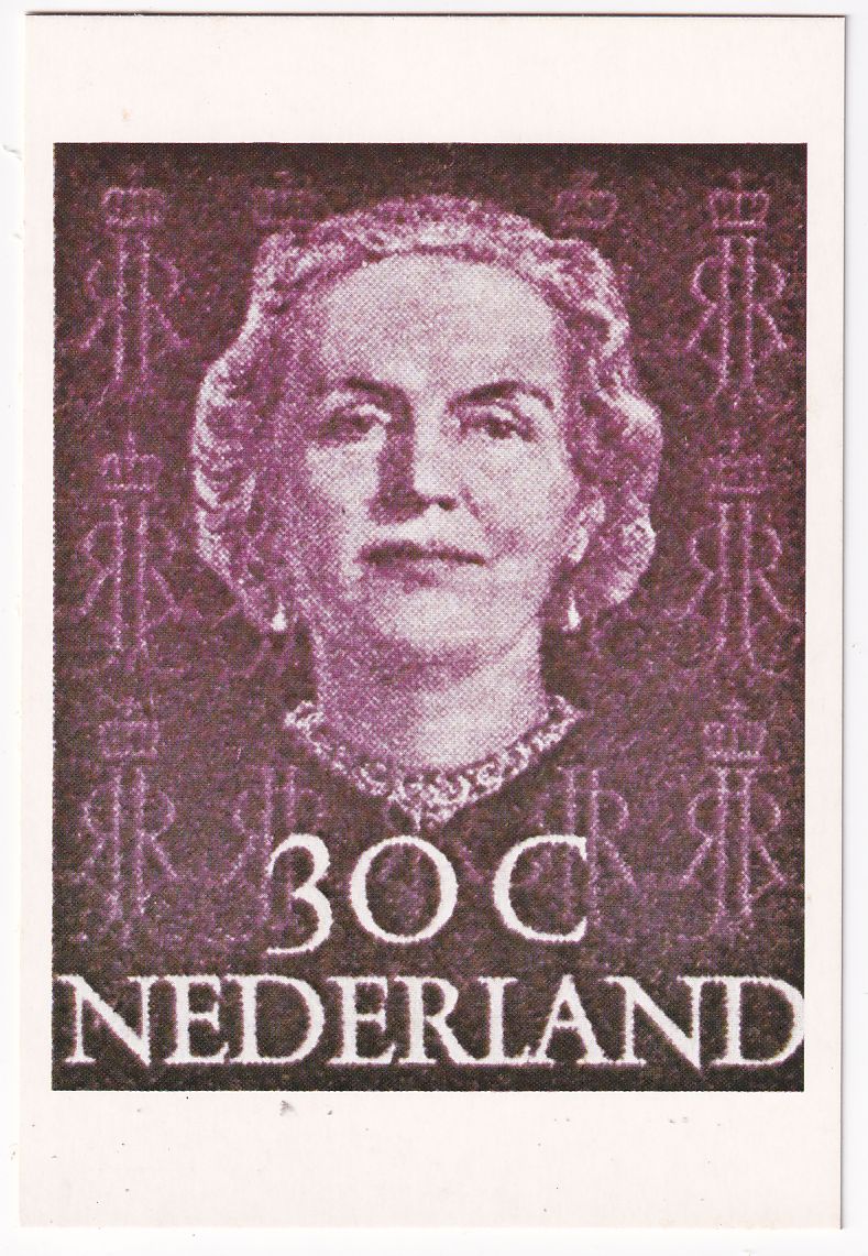 Carte Postale représentant le timbre pays bas n° 517