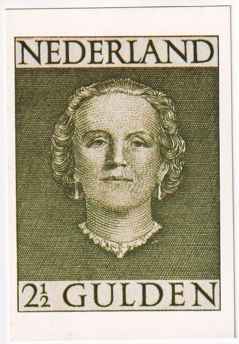 Carte Postale représentant le timbre pays bas n° 525