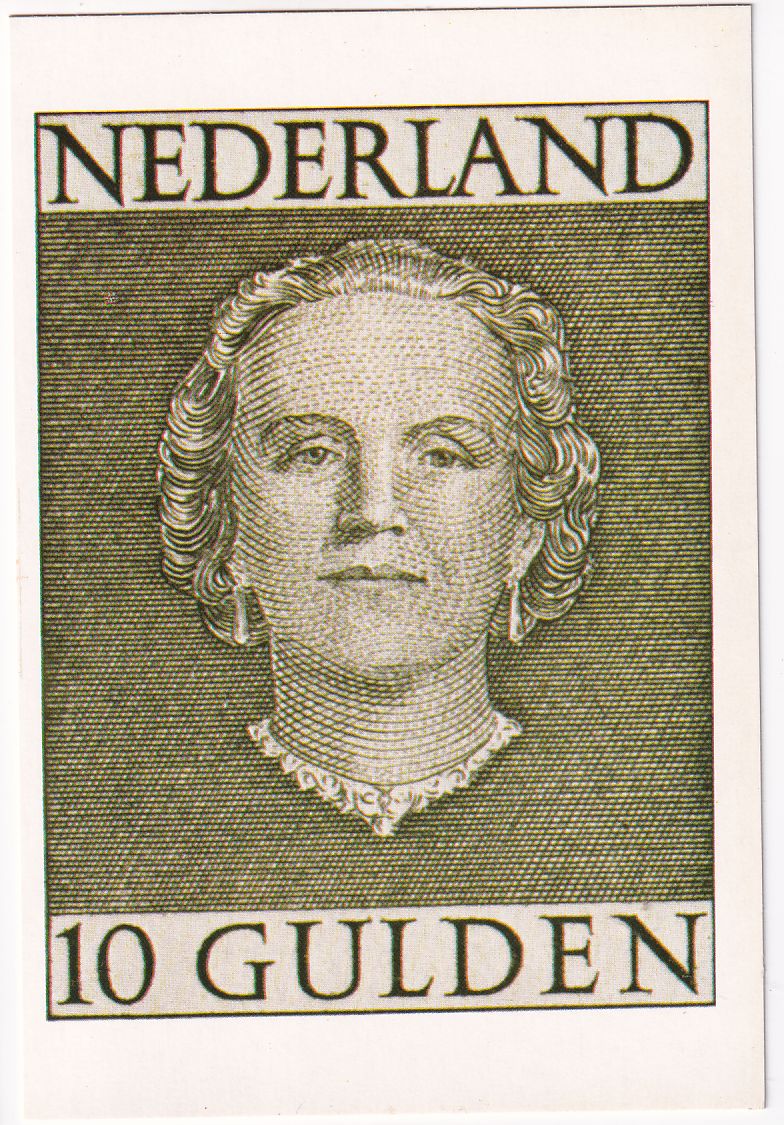 Carte Postale représentant le timbre pays bas n° 527