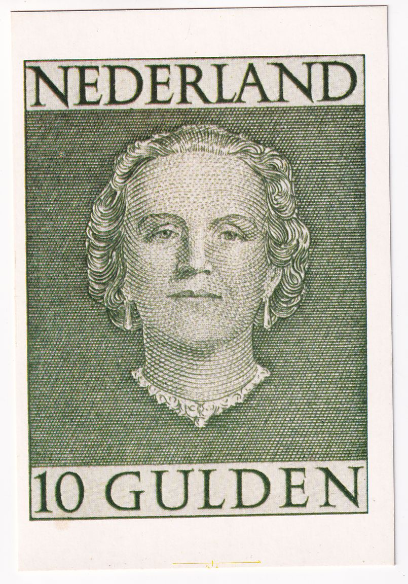 Carte Postale représentant le timbre pays bas n° 524