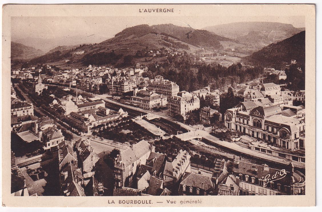 Carte postale la Bourboule vue générale