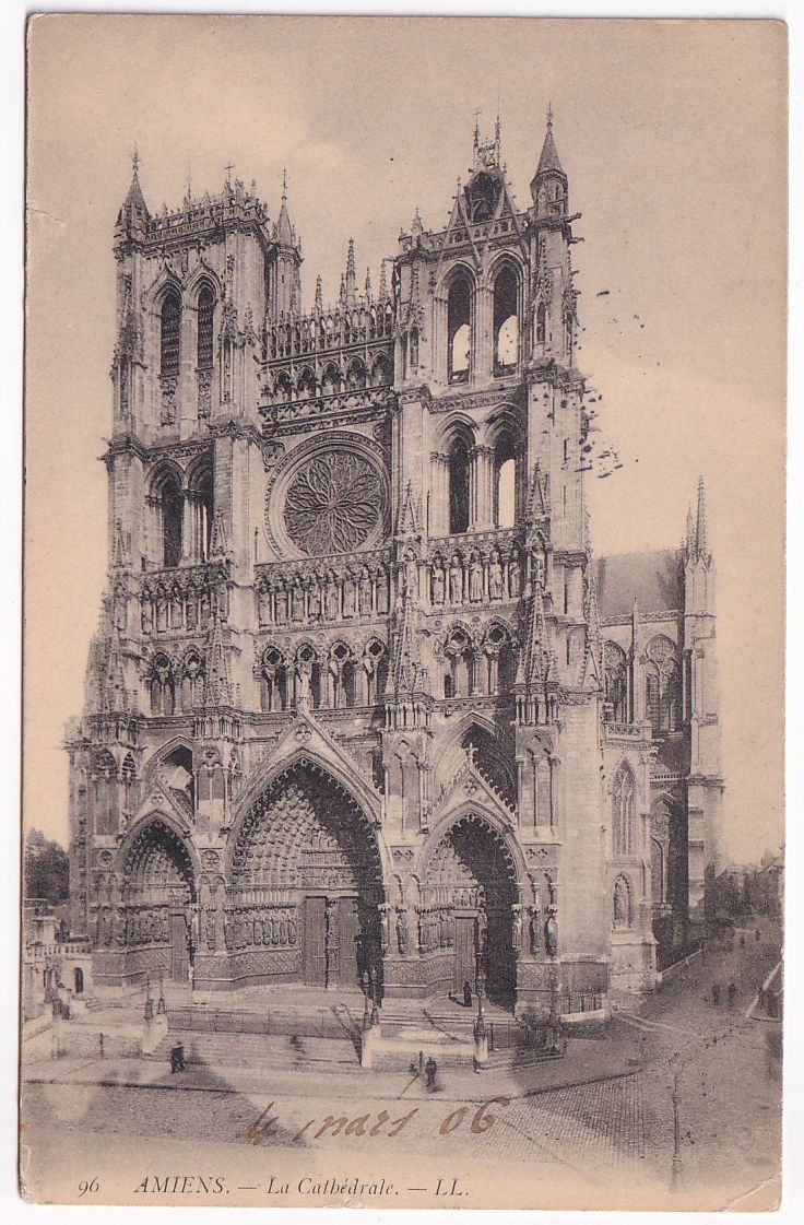 Carte postale Amiens la cathédrale 1906