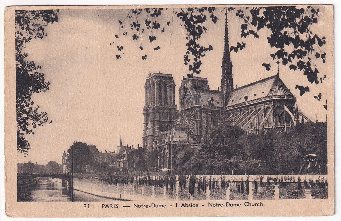 Carte postale Paris Notre Dame l' Abside