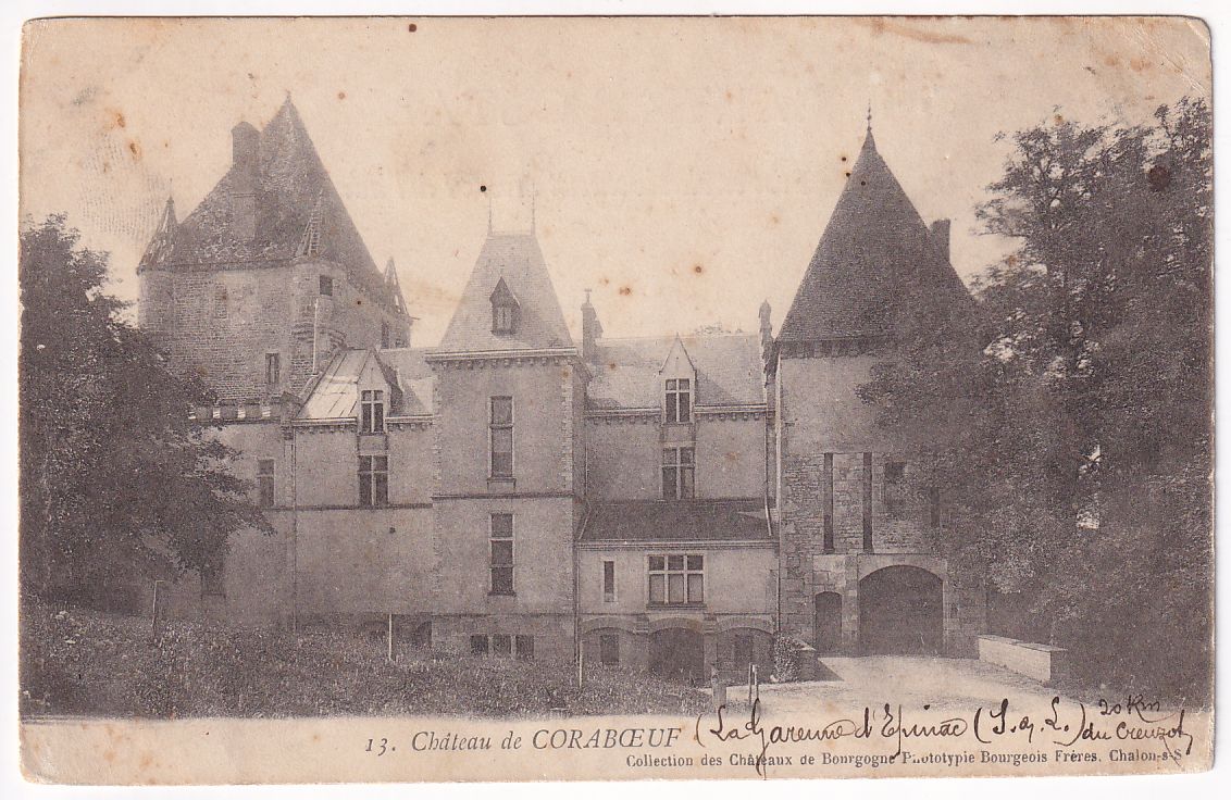 Carte postale château de Coraboeuf