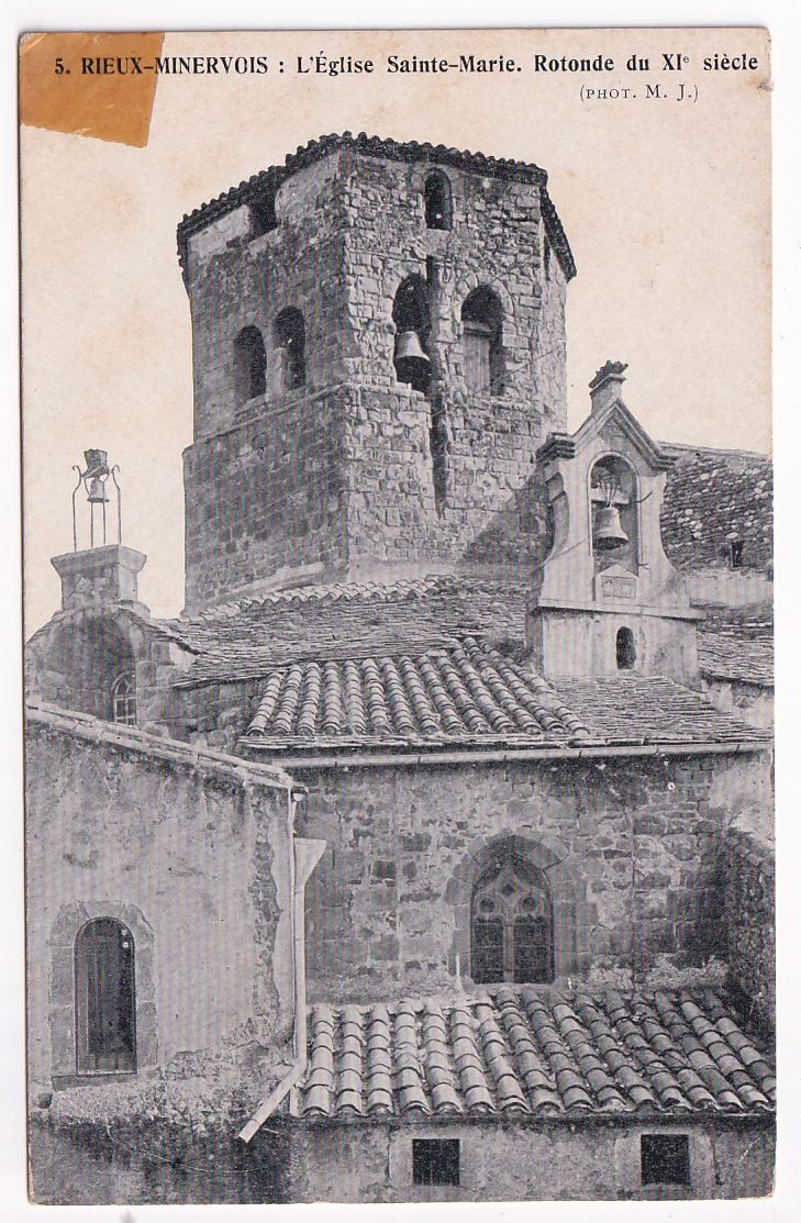 Carte postale Rieux Minervois l'église Saint Marie Rotonde du XI°S