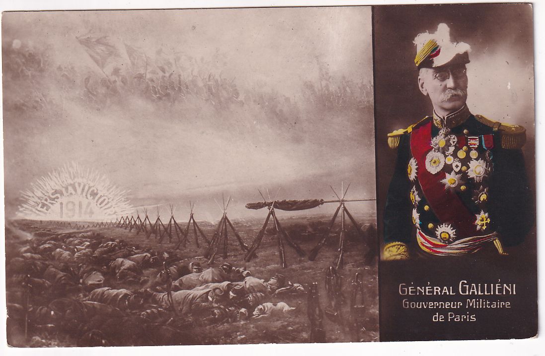 Carte postale Général Gallieni gouverneur militaire de Paris