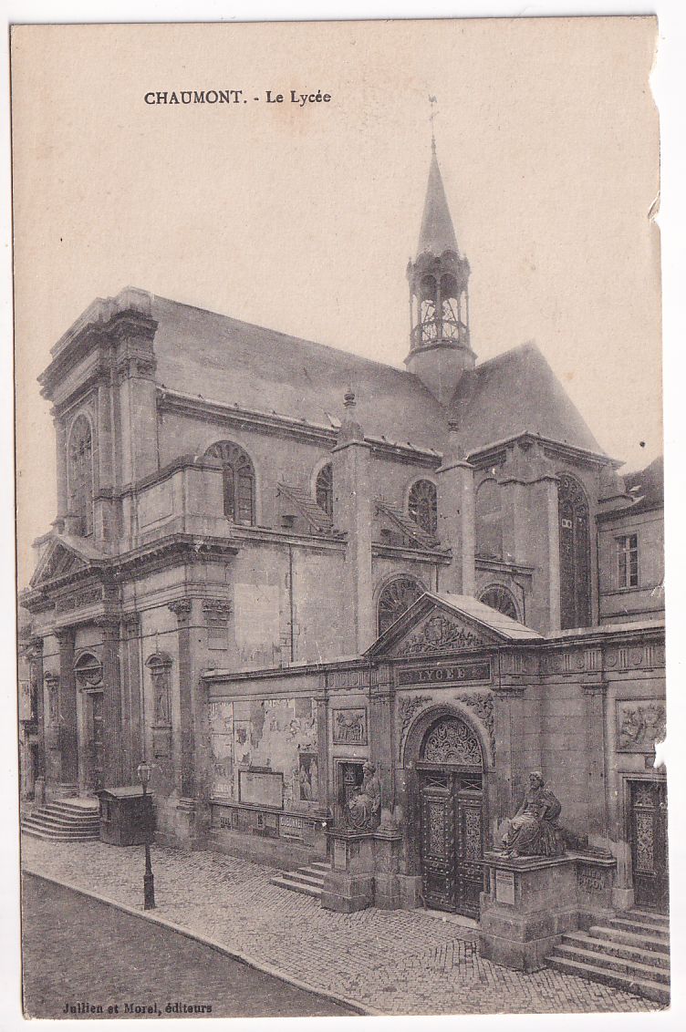 Carte postale Chaumont le lycée