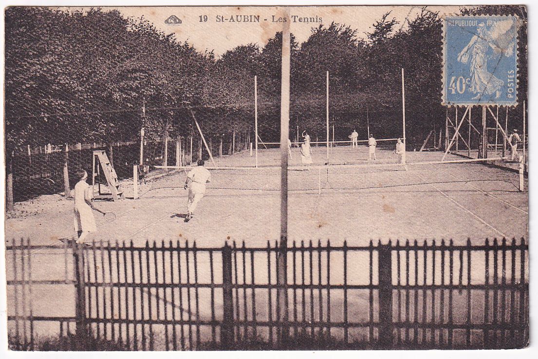 Carte postale Saint-Aubin les tennis