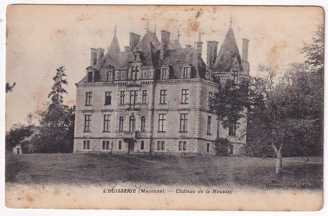 Carte postale l'Huisserie Château de la Houssay