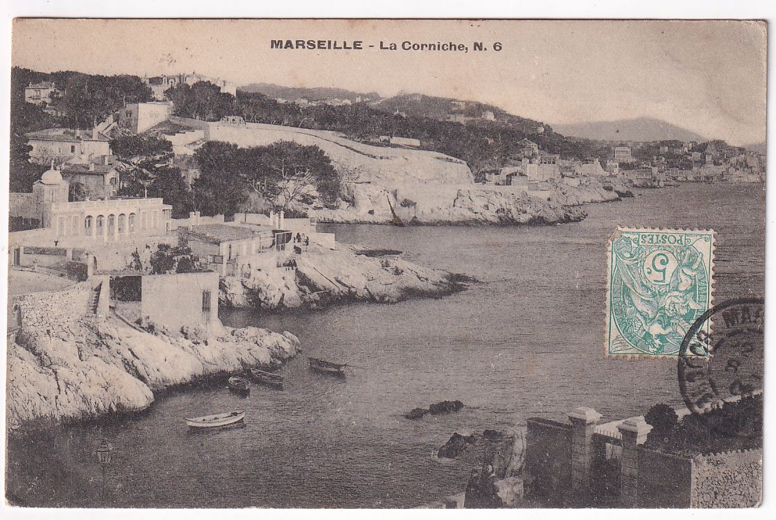 Carte postale Marseille la corniche n° 6