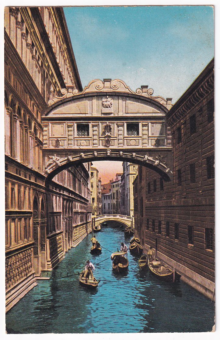 Carte postale Venise Venezia ponte dej Sospiri