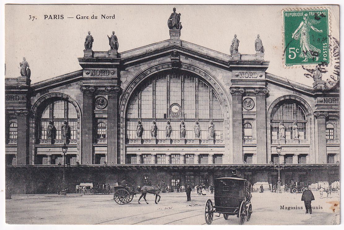 Carte postale Paris Gare du Nord