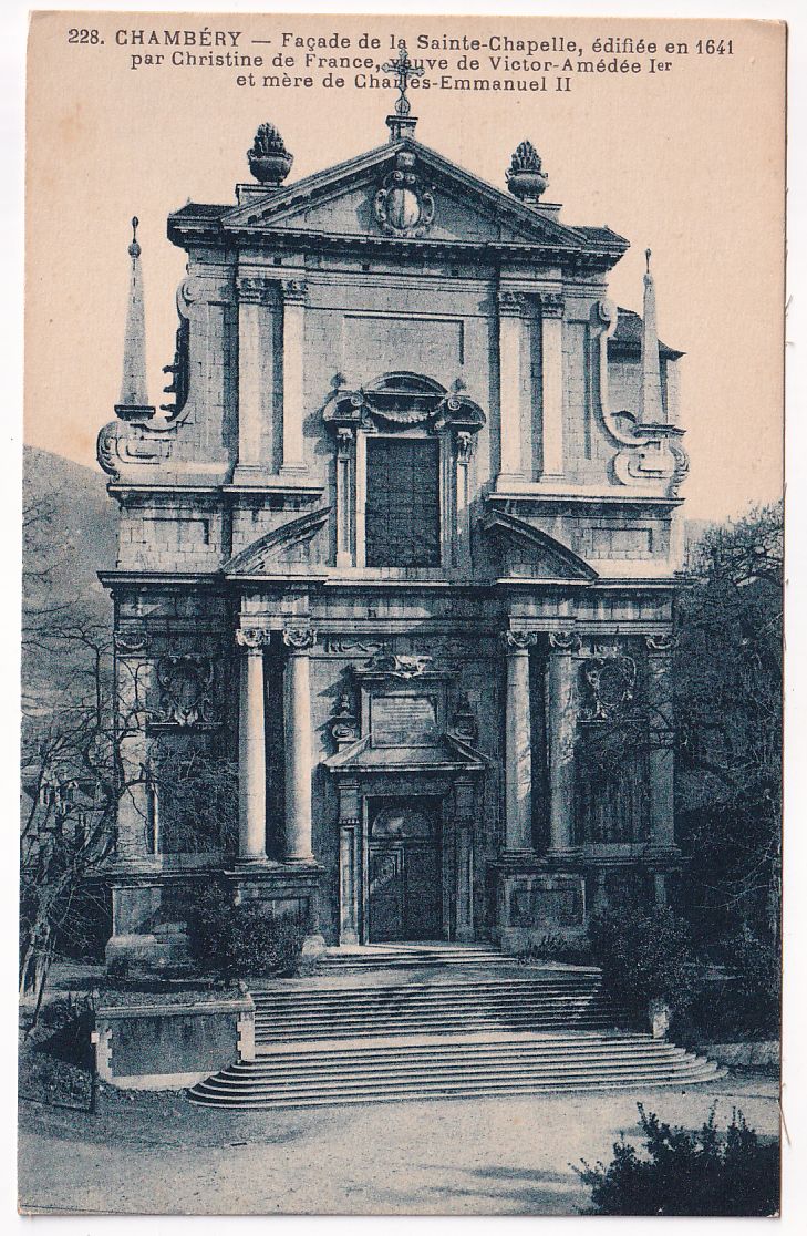 Carte postale Chambéry façade de la Sainte-chapelle