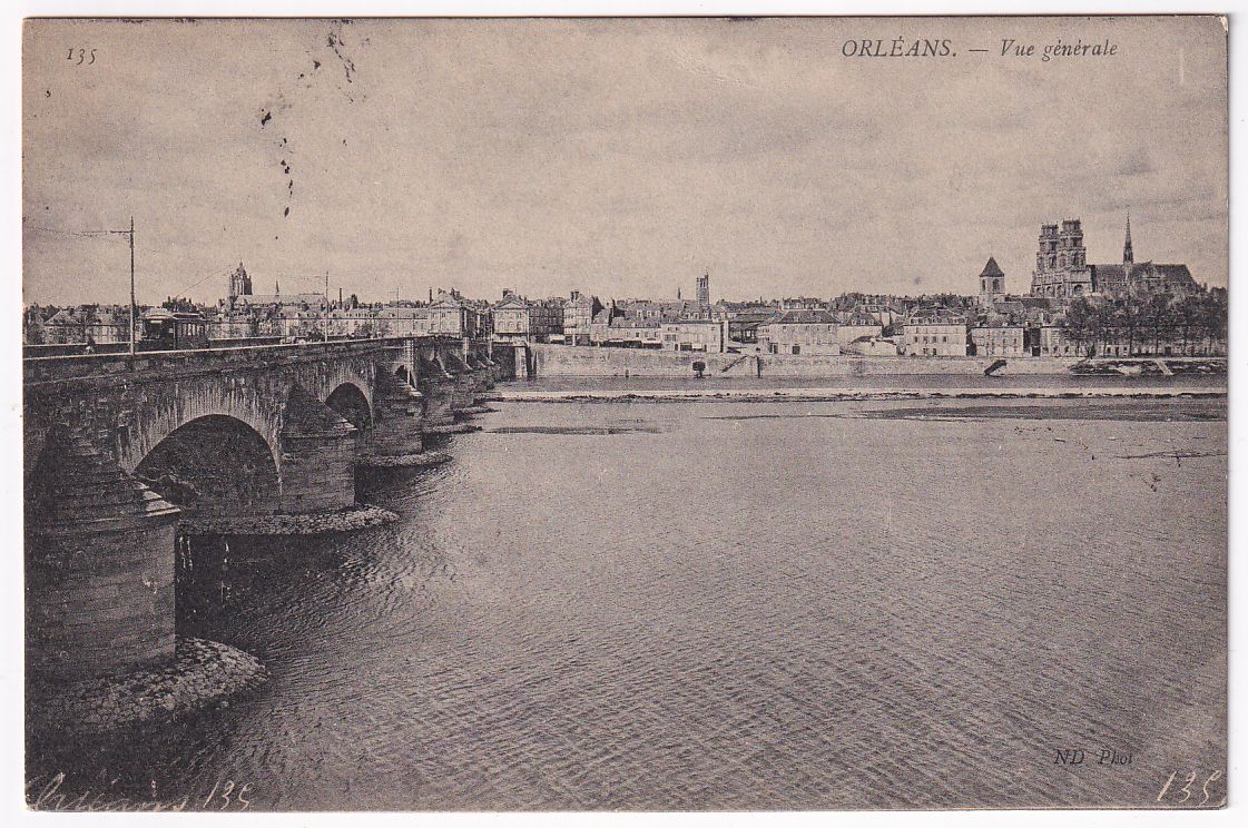 Carte postale Orléans vue générale