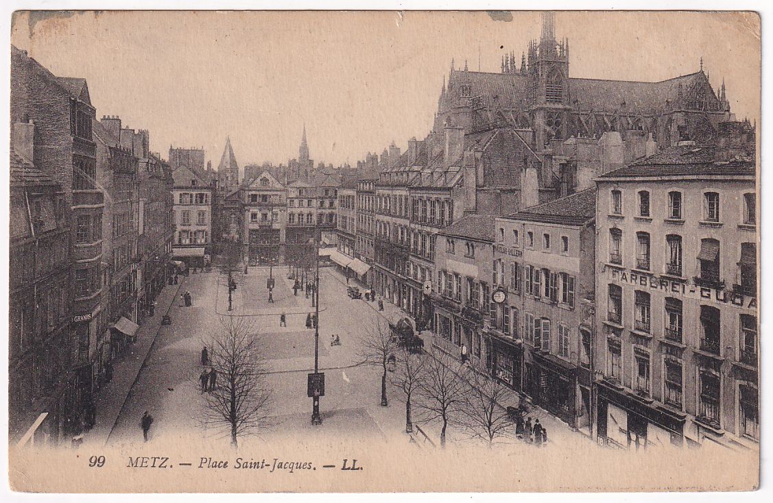 Carte postale Metz place Saint-Jacques