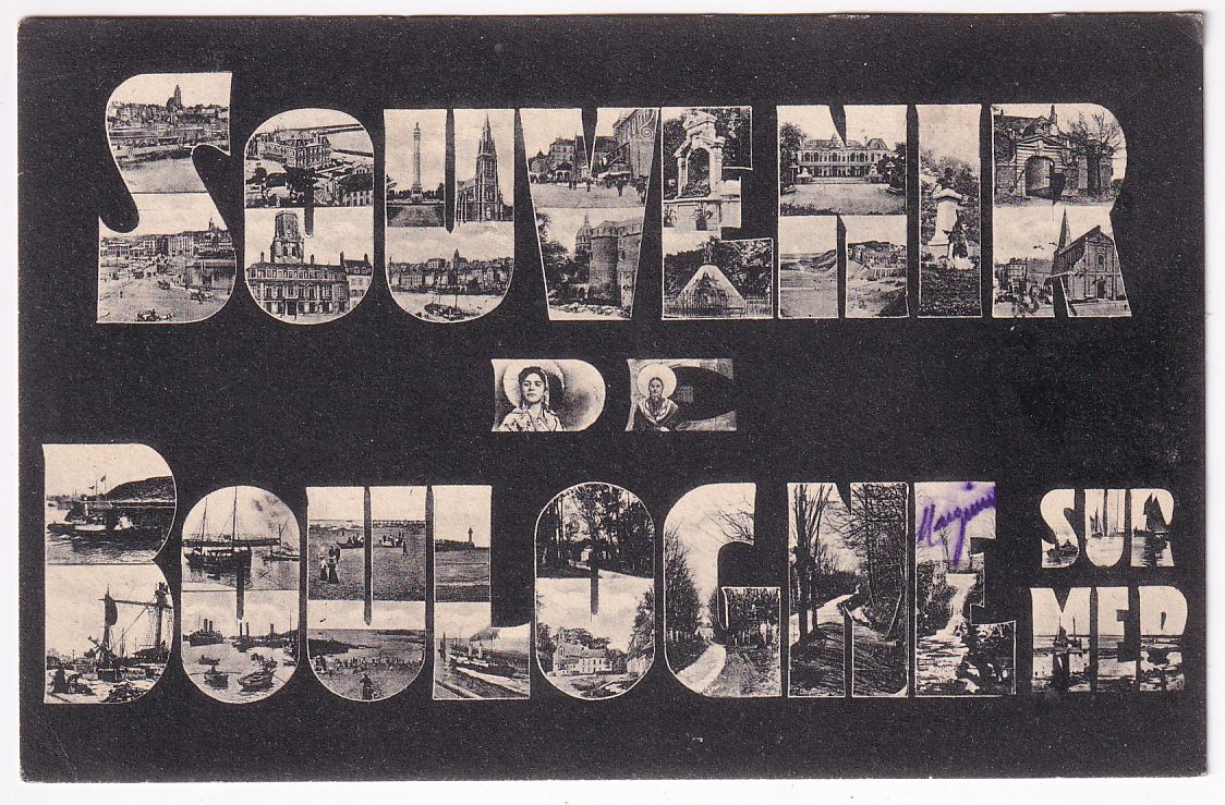 Carte postale souvenir de Boulogne sur mer