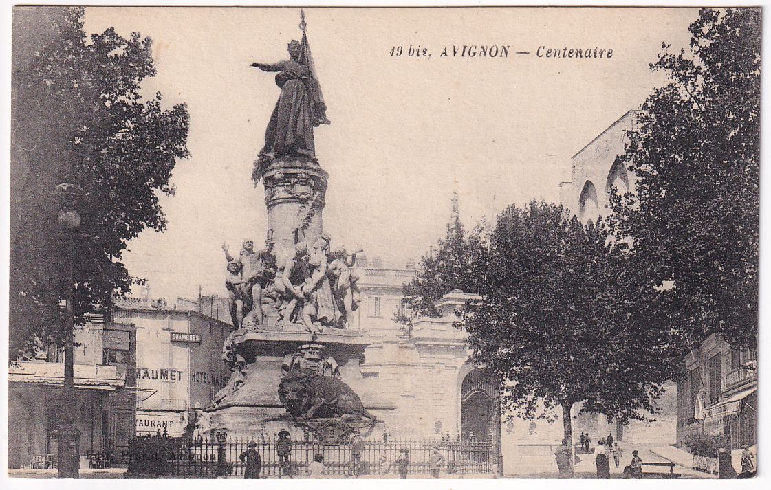 Carte postale Avignon centenaire