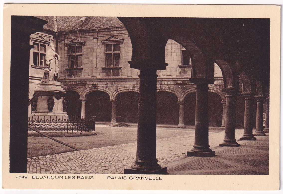 Carte postale Besançon-les-bains palais Granvelle