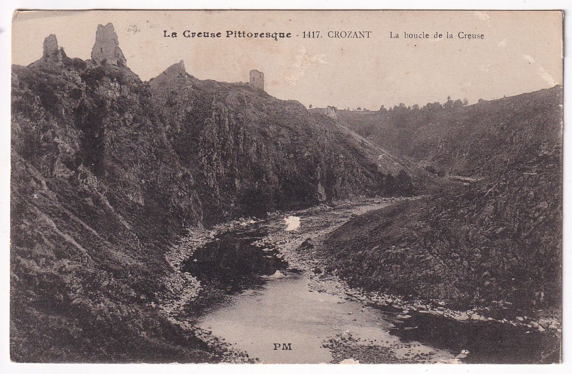 Carte postale Crozant la boucle de la Creuse