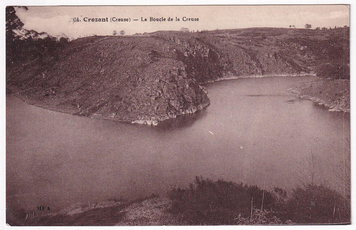 Carte postale Crozant la boucle de la Creuse