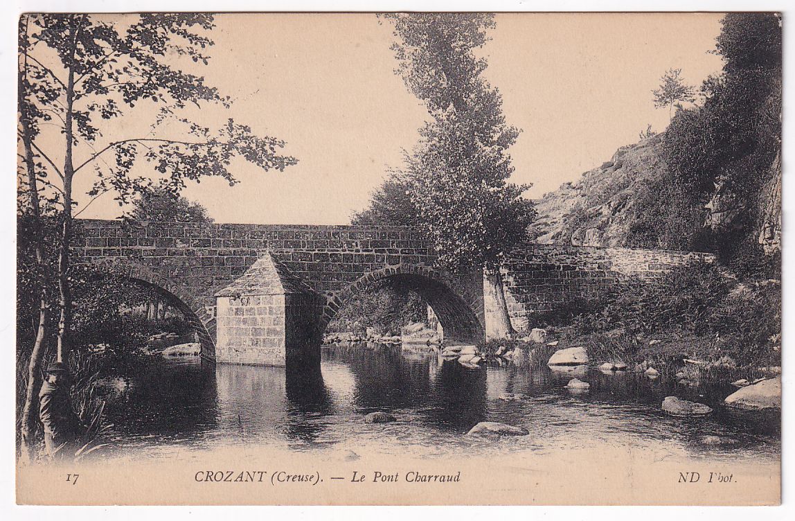 Carte postale Crozant le pont Charraud