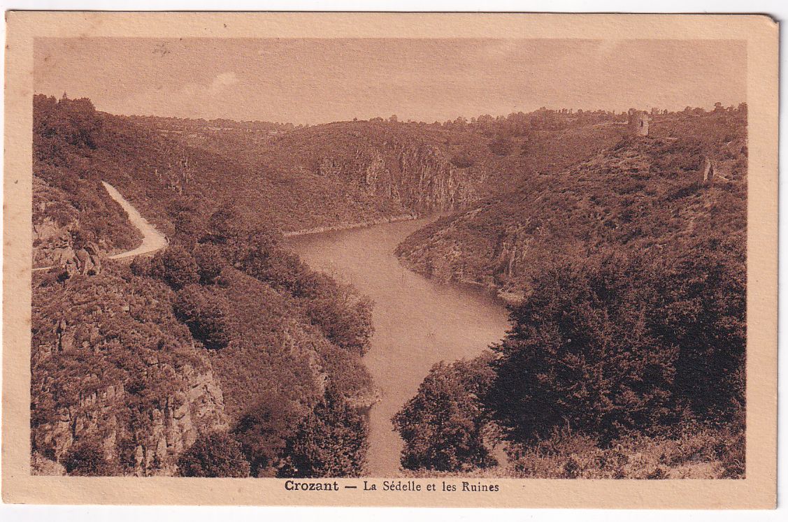 Carte postale Crozant la Sédelle et les ruines