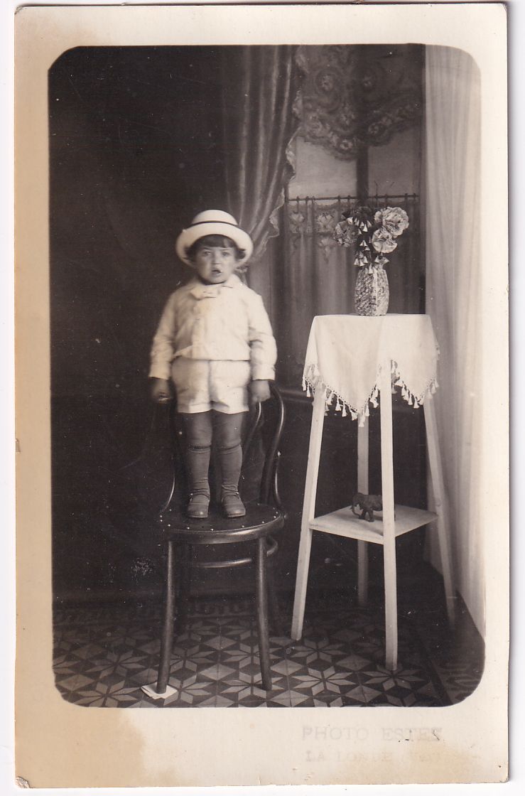 Carte postale photo ESTES la londe jeune enfants