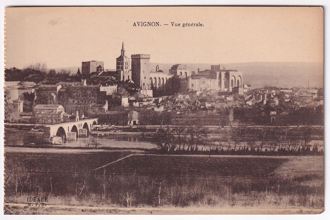 Carte postale Avignon vue générale