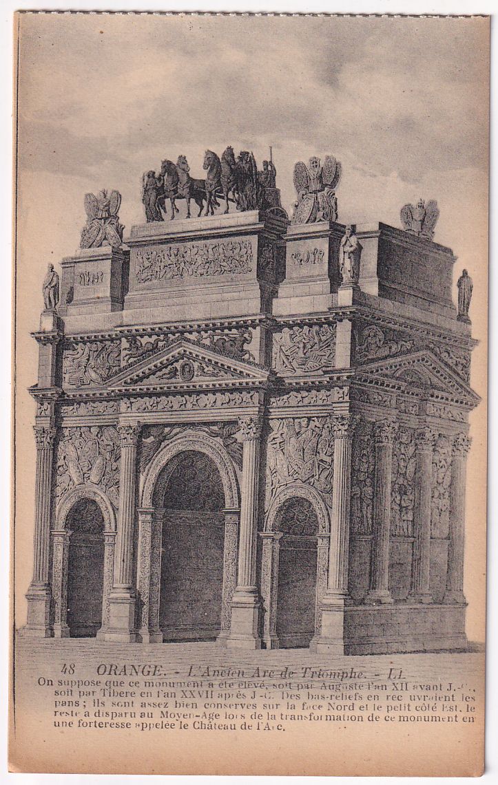 Carte postale Orange l'ancien Arc de Triomphe