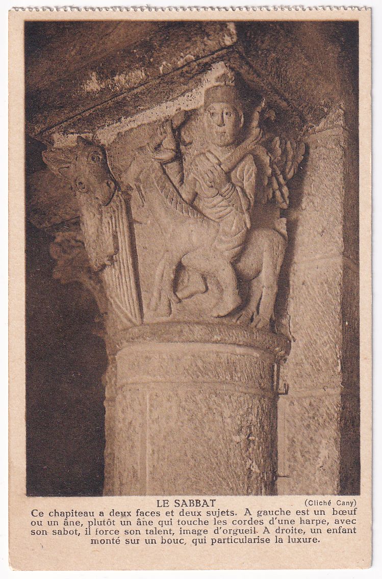 Carte postale le sabbat église saint Nectaire