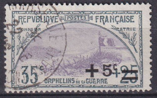 Timbre France n° 166 obl au profit des Orphelins de la guerre