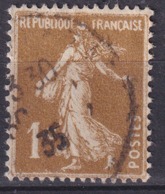 Timbre France n° 277A obl type Semeuse fond plein
