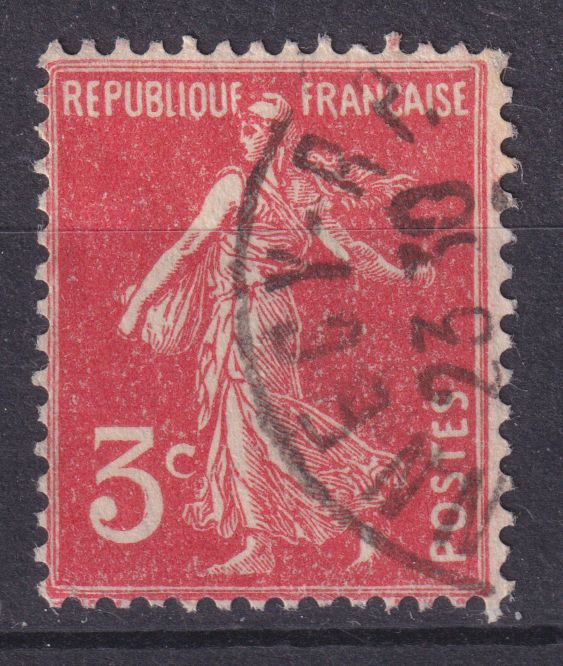 Timbre France n° 278A obl type Semeuse fond plein