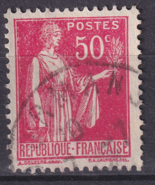 Timbre France n° 283 obl type Paix