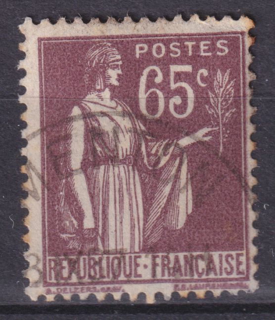 Timbre France n° 284 obl type Paix