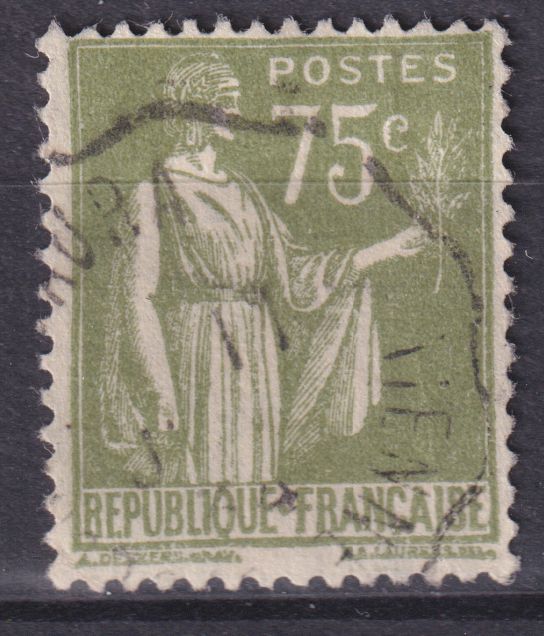 Timbre France n° 284A obl type Paix