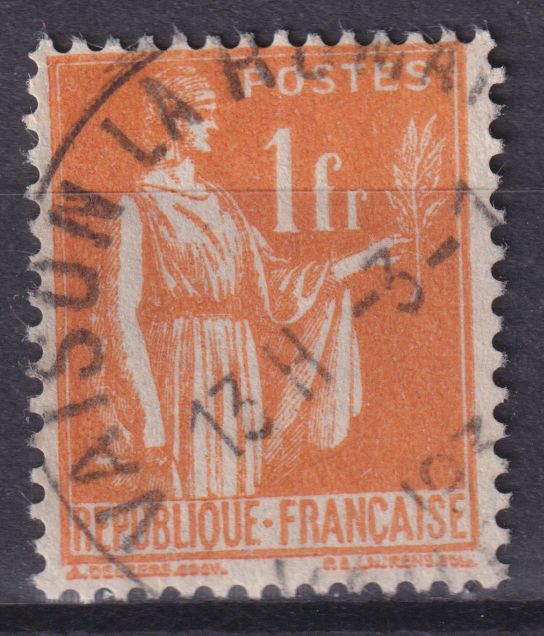 Timbre France n° 286 obl type Paix
