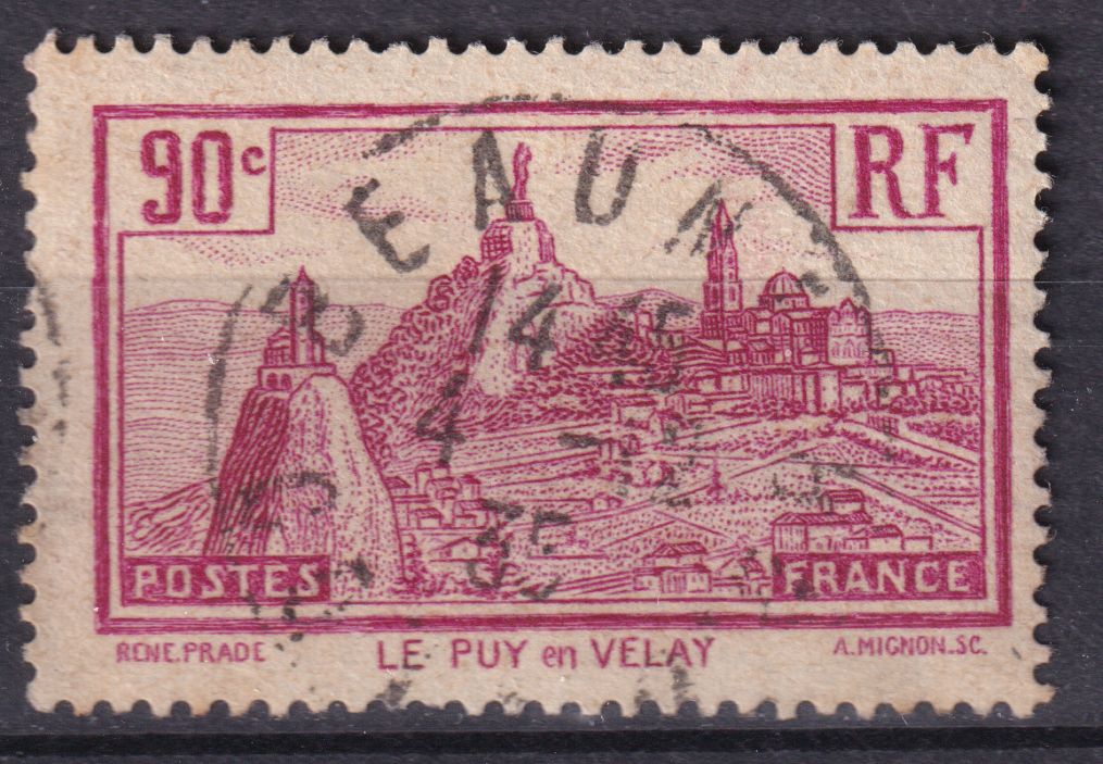 Timbre France n° 290 obl le Puy-en-Velay